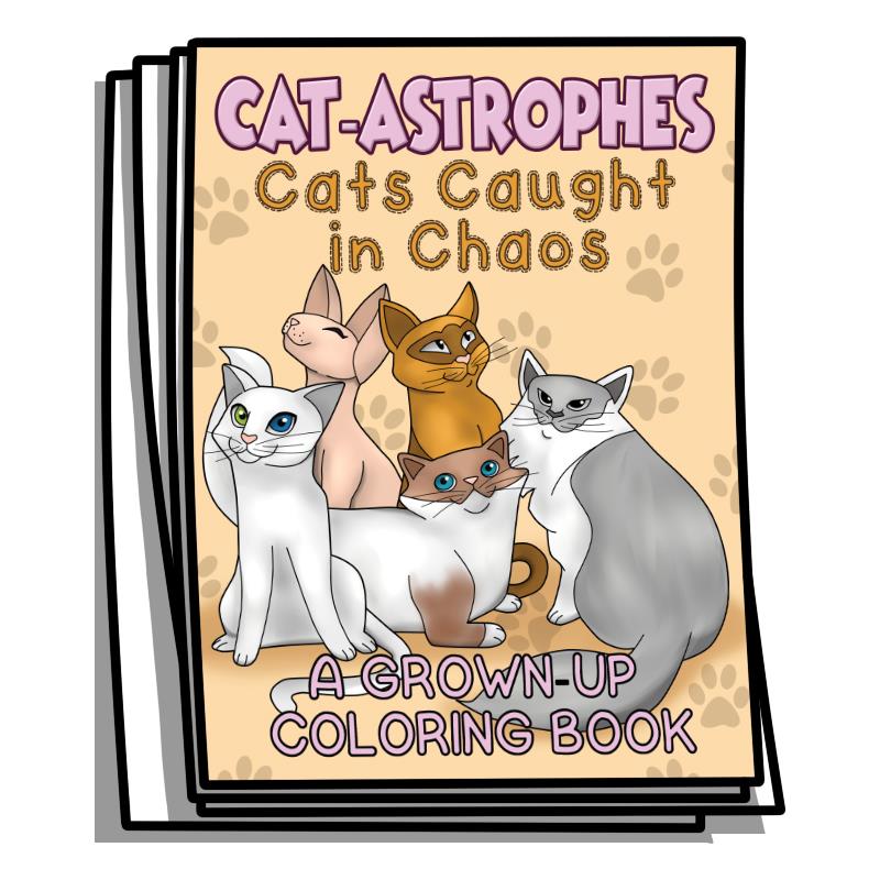 Cat-Astrophes Coloring Pages