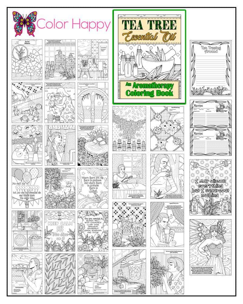 Tea Tree Essential Oil Coloring Pages