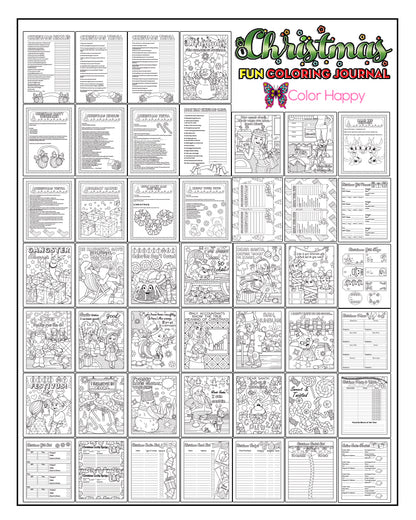 Christmas Fun Coloring Pages & Journal